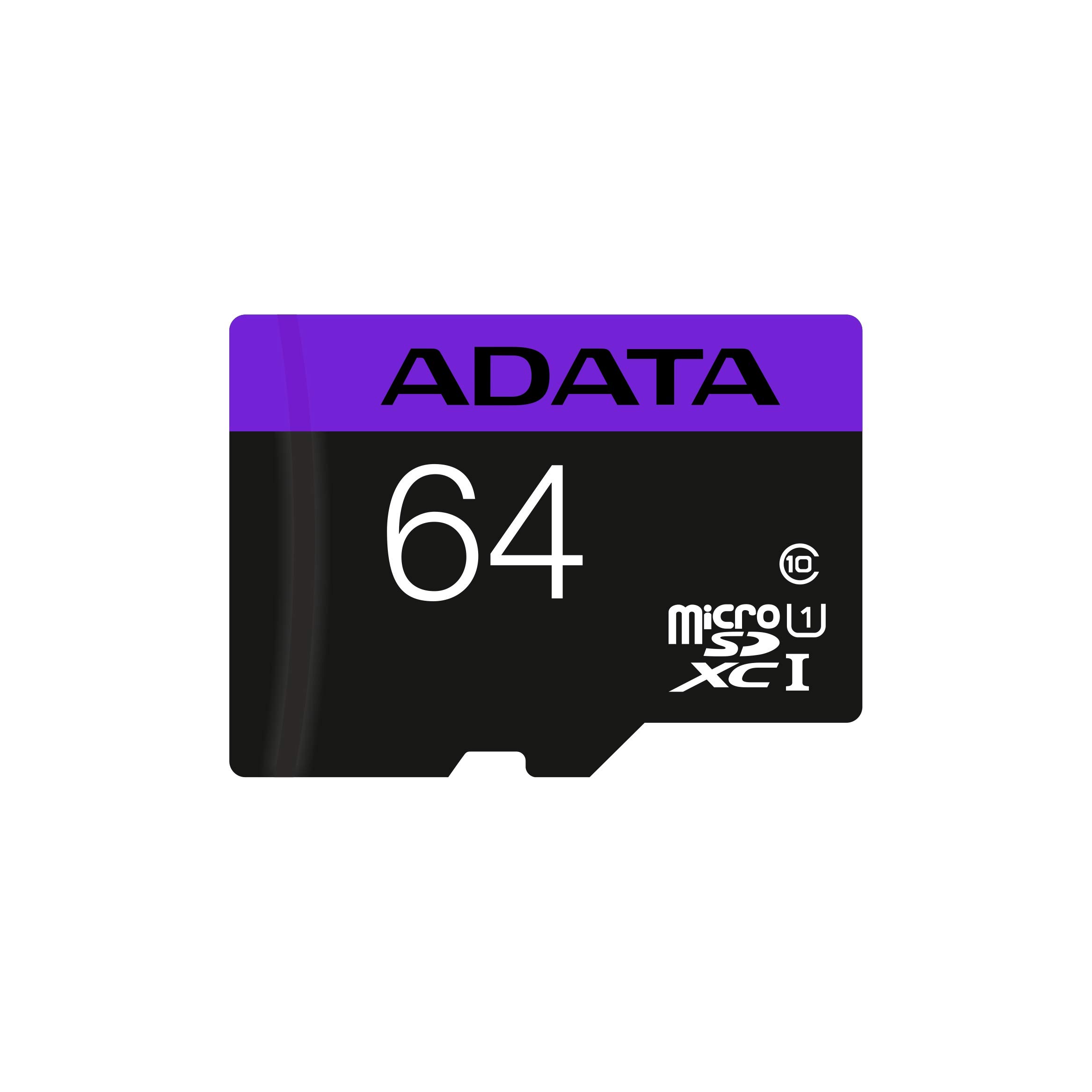 ADATA Premier 64GB microSDHC/SDXC UHS-I U1 Class 10 記憶卡帶轉接器 (AUSDX64GUICL10-RA1)