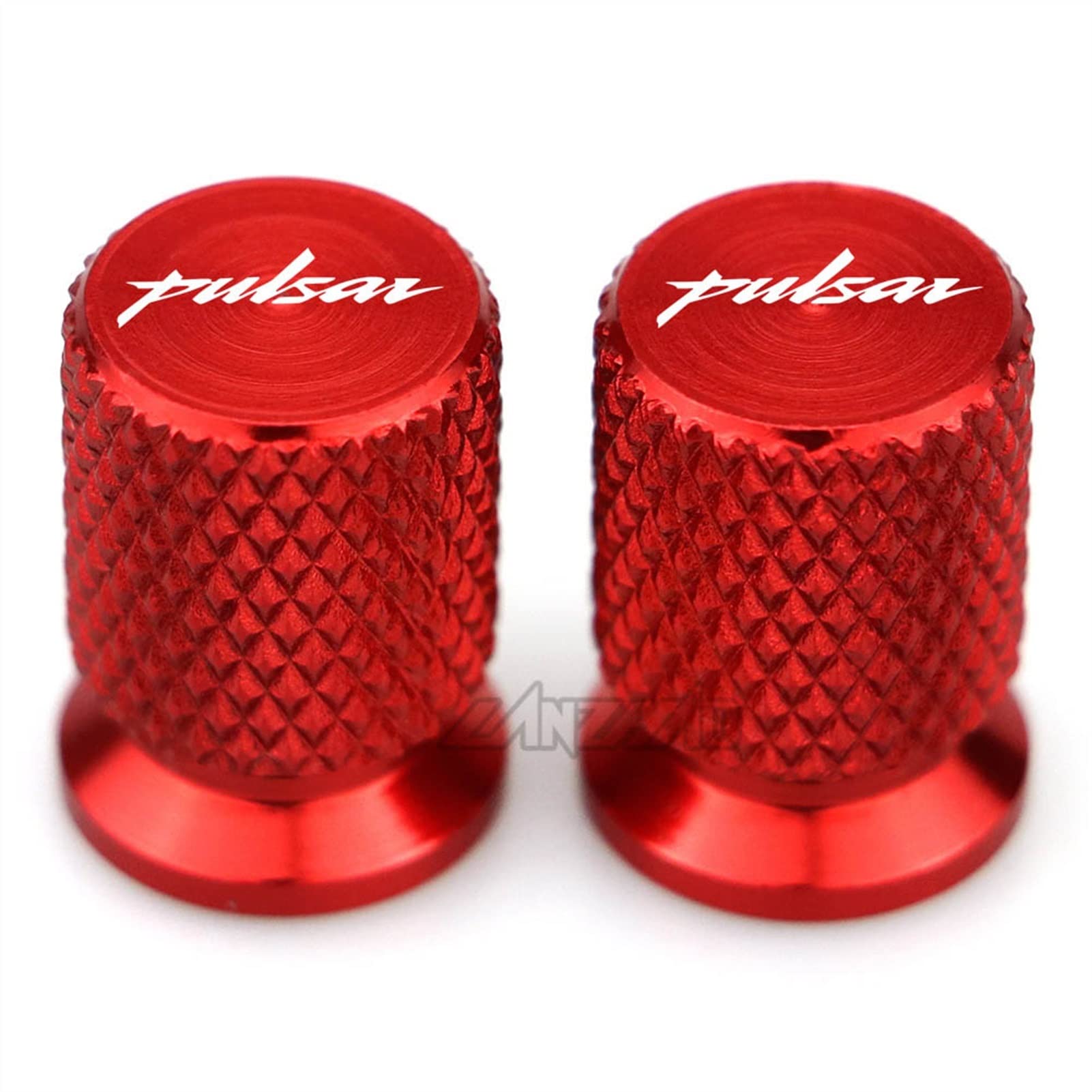 JINHONGXIN 適用於 Bajaj Pulsar 125 150 180 RS200 NS200 NS160 摩托車輪胎氣門嘴帽 CNC 鋁合金摩托車配件 2 件裝（顏色：紅色）