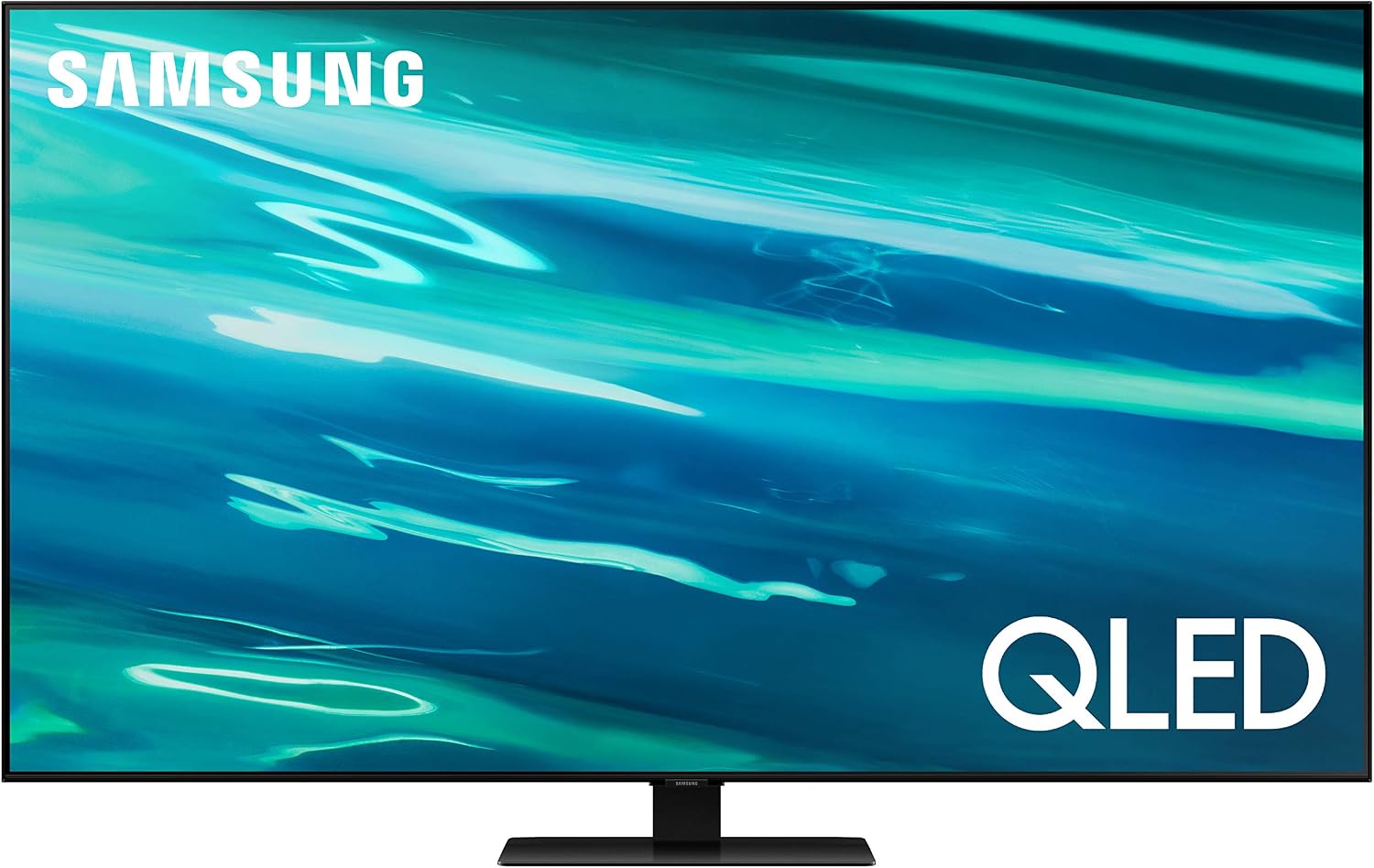 三星 65 吋 QLED Q80A 系列 - 4K 超高清直下式全陣列量子 HDR 12 倍智慧電視，內建 Alexa 語音助理和 6 揚聲器物件追蹤音效 - 60W，2.2.2 聲道 (QN65Q80AAFXZA，2021 款)
