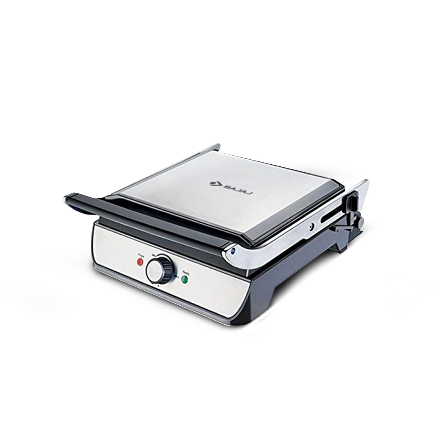 Bajaj Majesty Grill Ultra 三明治機和開放式接觸式烤架，黑色