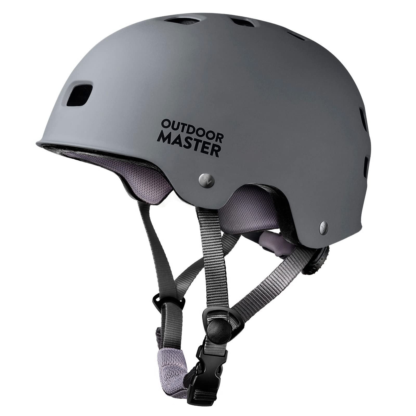 OutdoorMaster 滑板自行車頭盔 - 兩件可拆卸內襯，通風設計，適用於兒童、青少年和成人的多種運動，包括滑板車、輪滑、直排輪滑和旱冰鞋。