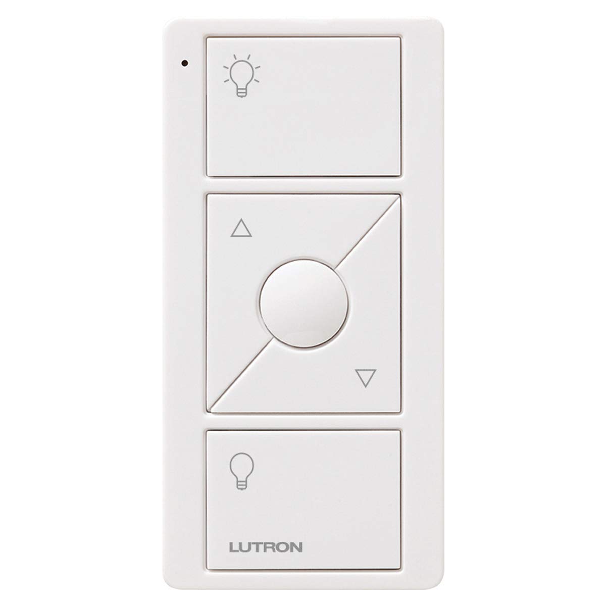 Lutron Pico 智慧型遙控器，適用於 Caséta 智慧調光開關 | PJ2-3BRL-WH-L01R | 白色