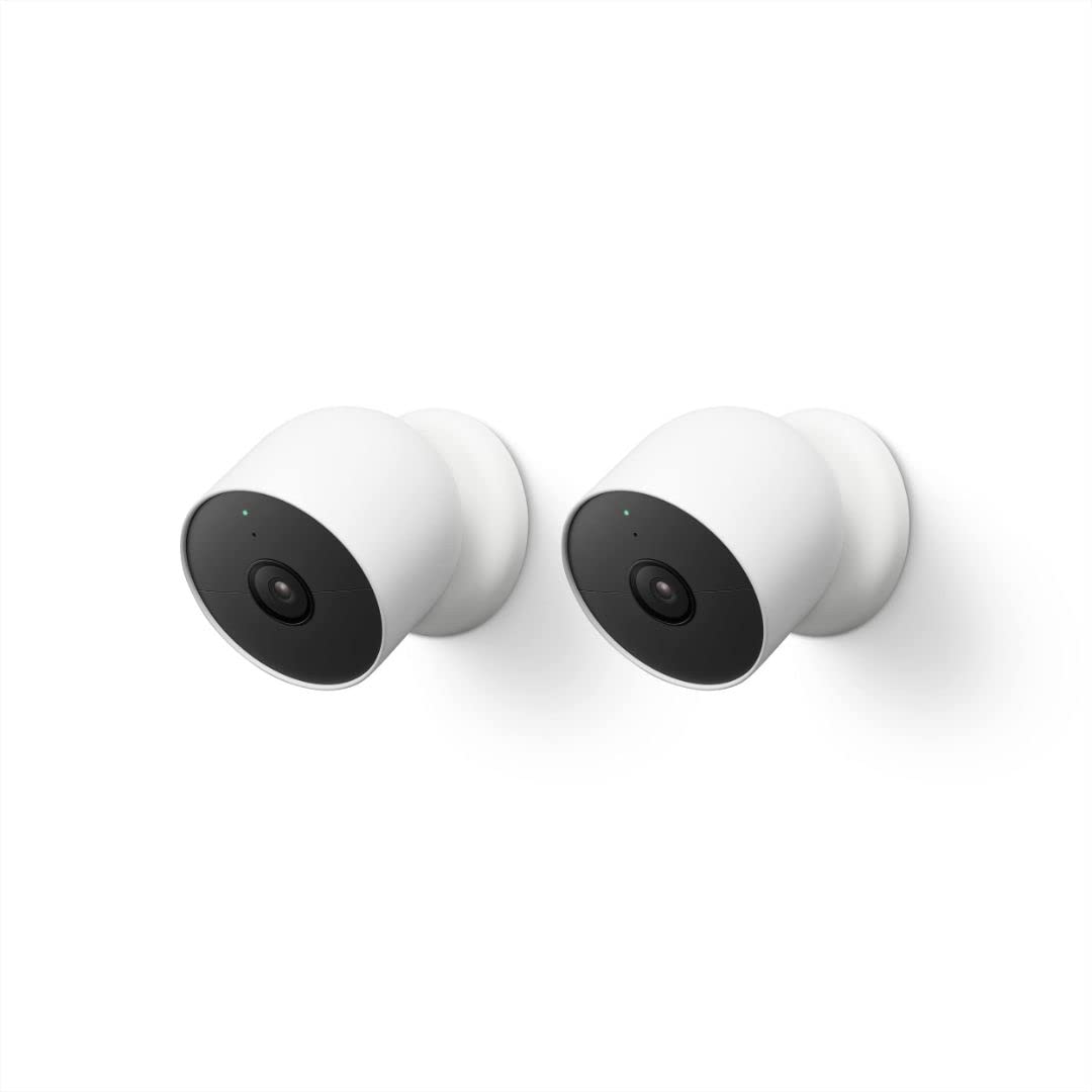 Google Nest Cam 室內外鏡頭，電池版 - 第二代 - 2 個裝（1 包）