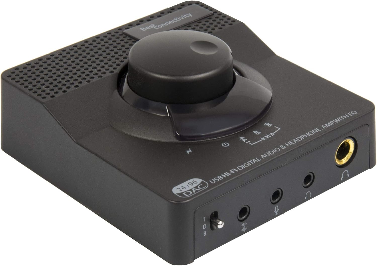 Syba Sonic 24位元 96kHz USB DAC 立體聲耳機擴大機 2 級均衡 數位/同軸輸出和 RCA 輸出 SD-DAC63116