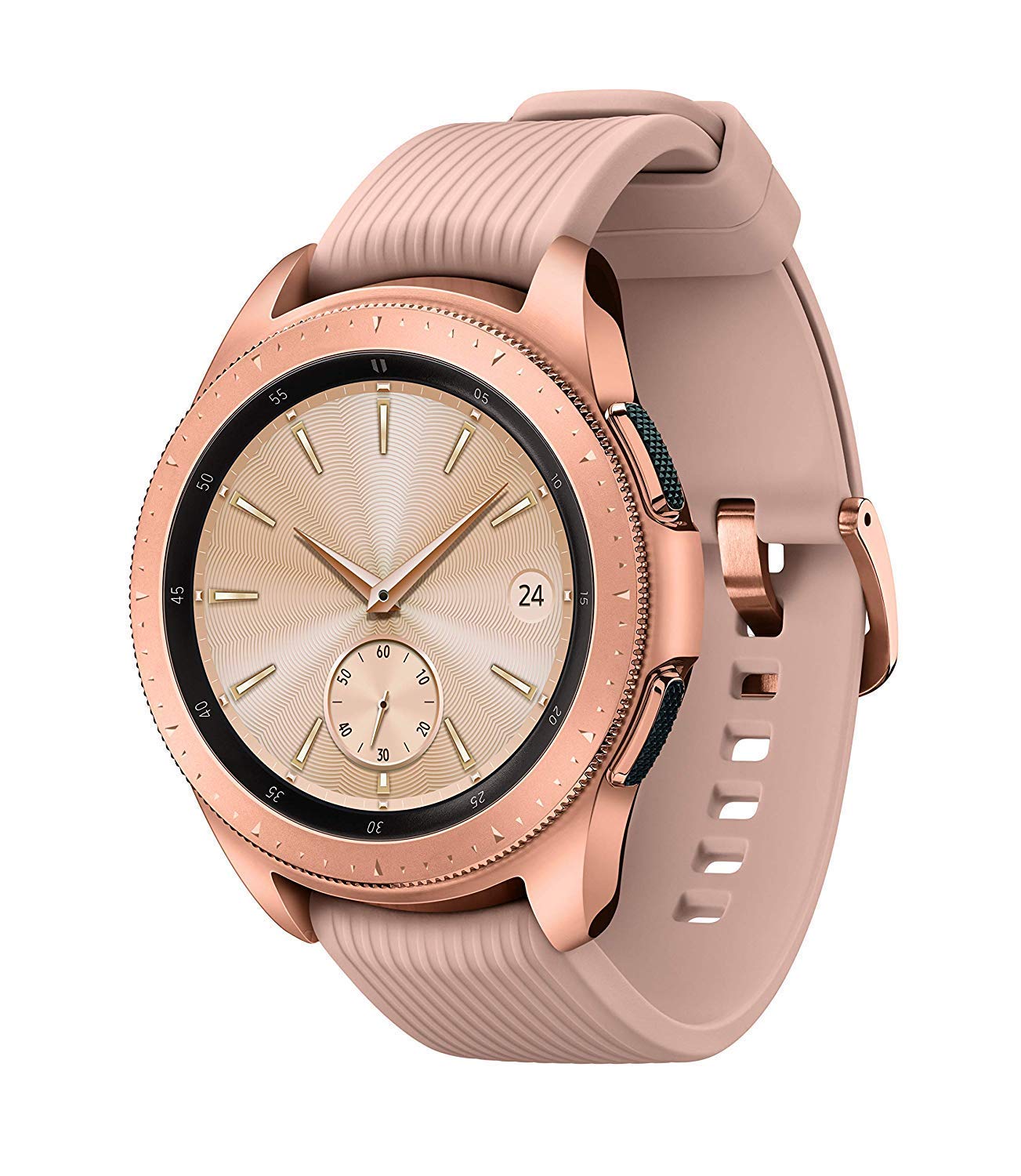 三星 - Galaxy Watch 智慧手錶 42mm 不鏽鋼 LTE SM-R815UZDAXAR GSM 解鎖版 - 玫瑰金（翻新機）