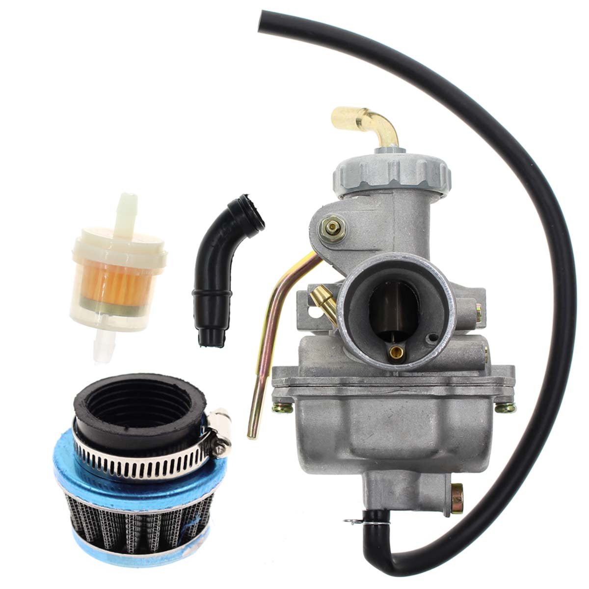 Carbhub PZ20 化油器，適用於 Kazuma Baja 50cc 70cc 90cc 110cc 125cc TaoTao 110B NST SunL 中國產四輪摩托車、四衝程 ATV、四輪車、卡丁車、越野摩托車以及 Honda CRF50F XL75 CRFR
