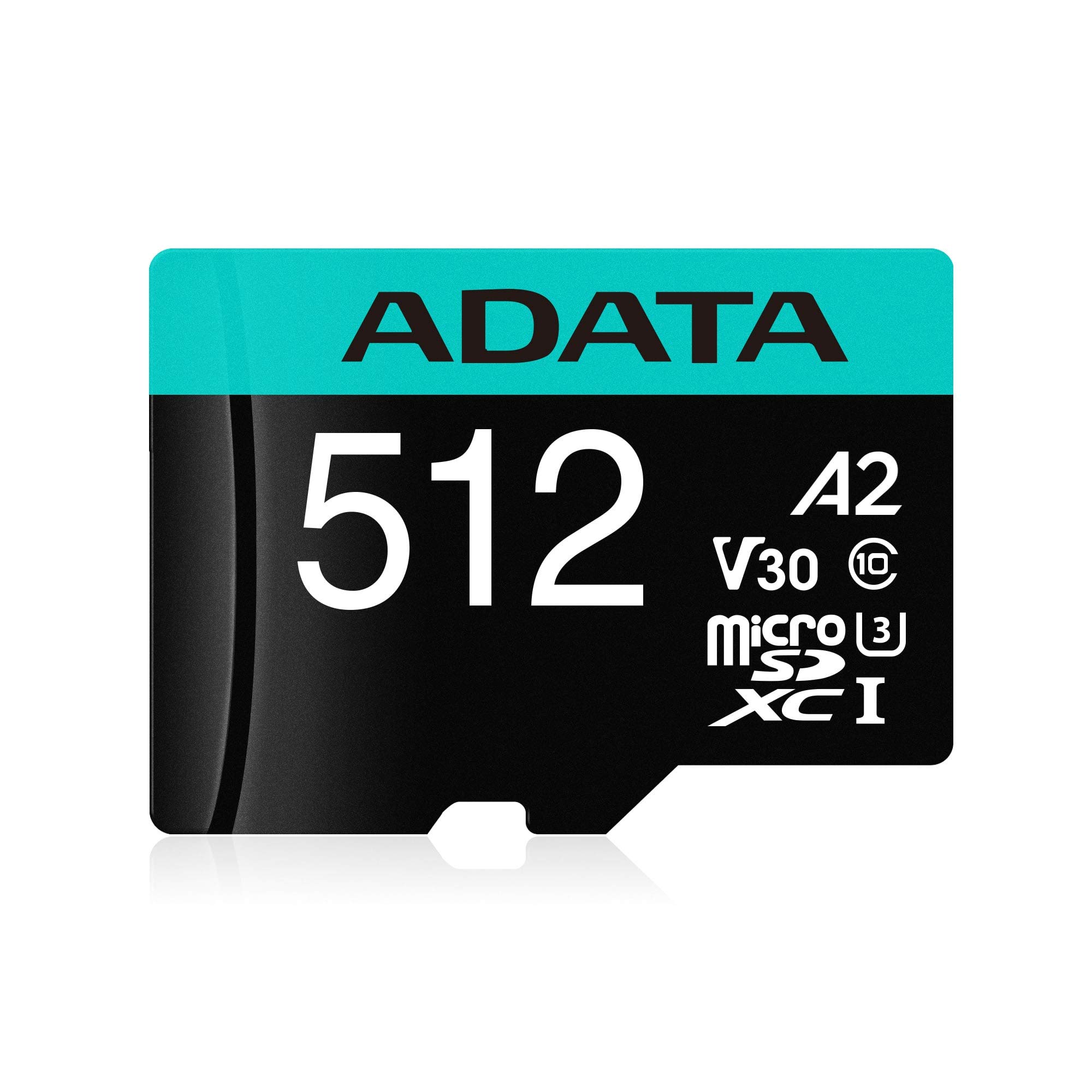 ADATA Premier Pro 512GB MicroSDXC/SDHC UHS-I U3 Class 10 V30S A2 記憶卡（附 SD 轉接器） - 防水、防震、防 X 光、防磁、耐高溫