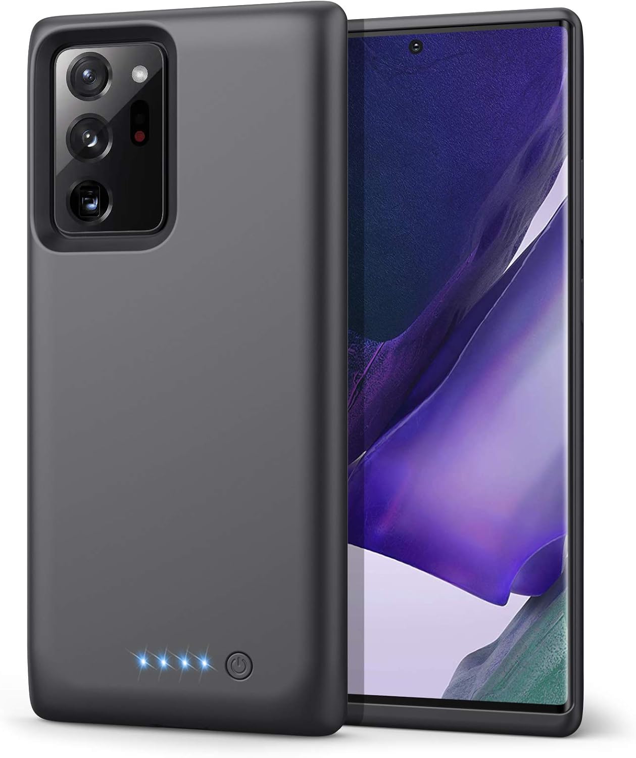 適用於三星 Galaxy Note 20 Ultra 的電池保護殼，[8500mAh] 便攜式充電保護殼 可充電充電器保護殼 擴充電池組，適用於三星 Galaxy Note 20 Ultra 5G (6.9 吋)