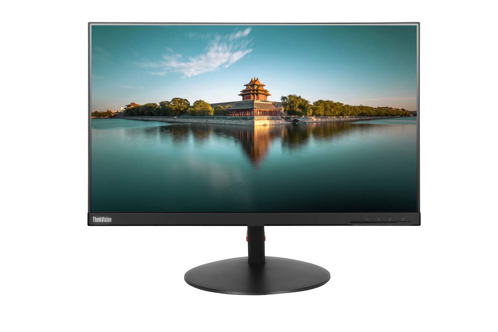 聯想 ThinkVision T24i 24 吋全高清 WLED 液晶顯示器，烏木黑，250 尼特亮度，IPS 技術，1920 x 1080 分辨率，配備 HDMI、VGA、DisplayPort 介面和 USB 集線器。