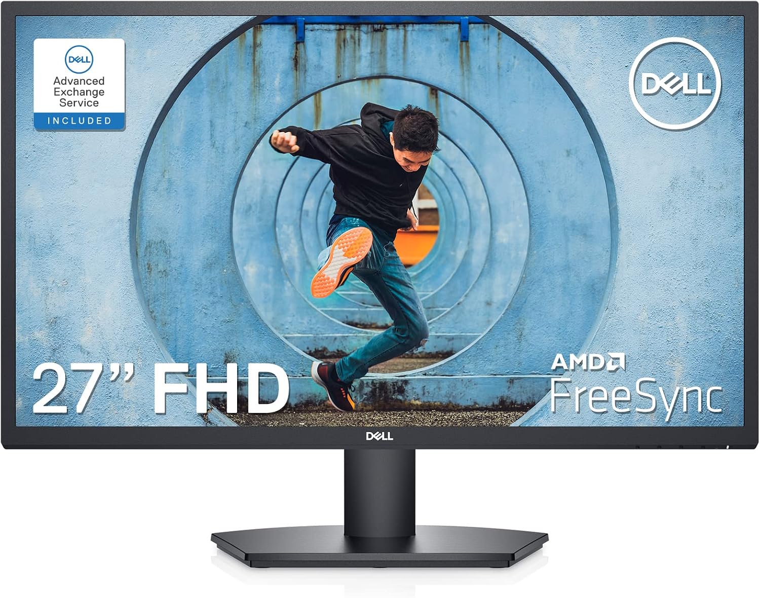 戴爾 27 吋顯示器，FHD (1920 x 1080) 分辨率，16:9 螢幕比例，配備 ComfortView 功能（透過 TÜV 認證），75Hz 刷新率，1670 萬色，防眩光螢幕，3H 硬度，黑色 - SE2722HX