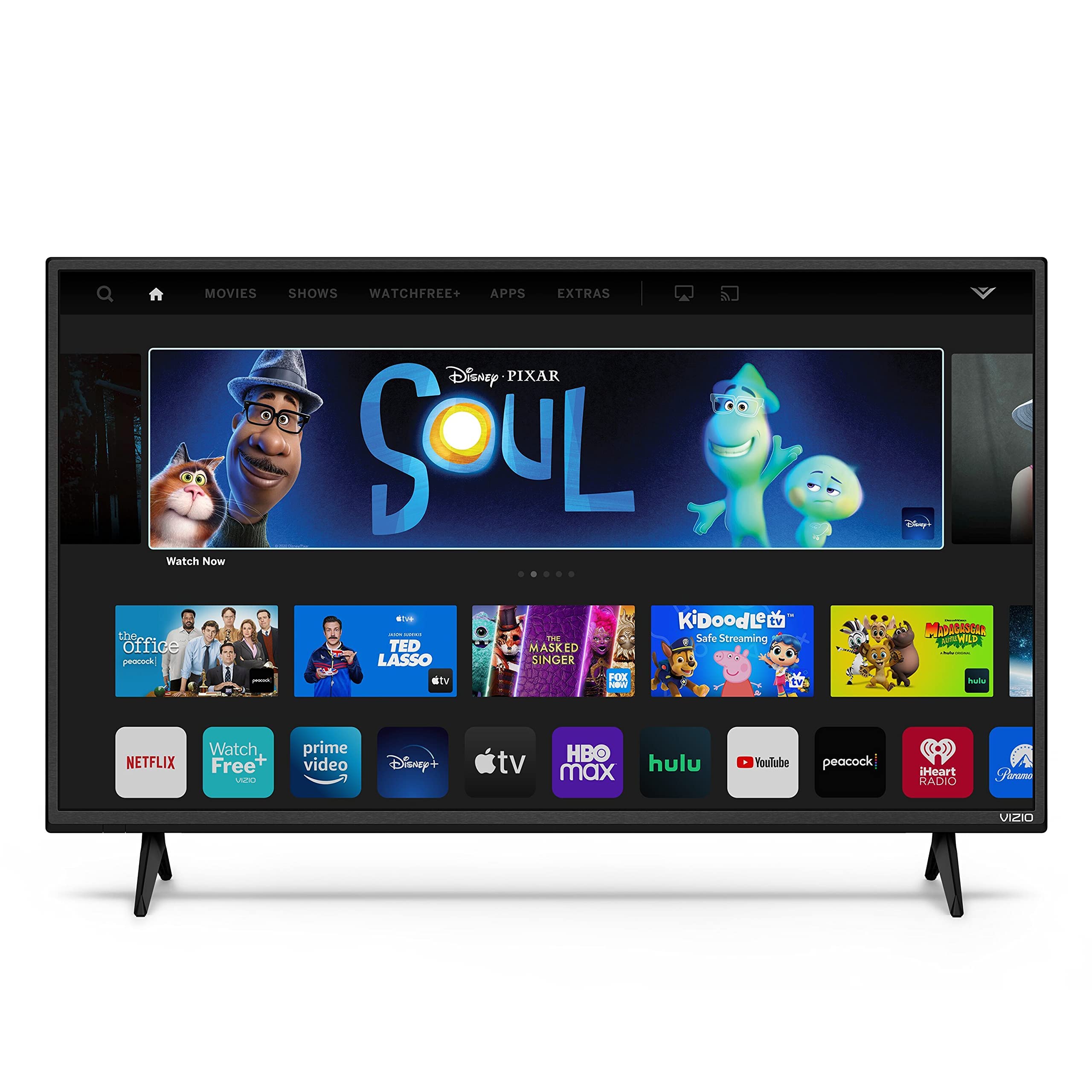 VIZIO 40吋 D系列全高清1080p智慧電視，內建Chromecast和串流頻道，型號D40f-J09，2021款（翻新機），40英寸