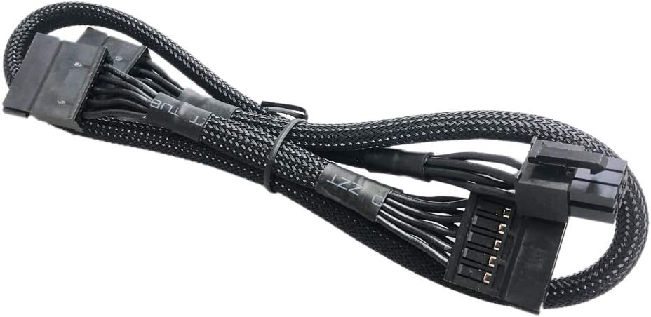 Zahara 6針轉3X SATA驅動電源線，適用於EVGA Supernova 450-850 G2 B3 G3 G5 P2 B2