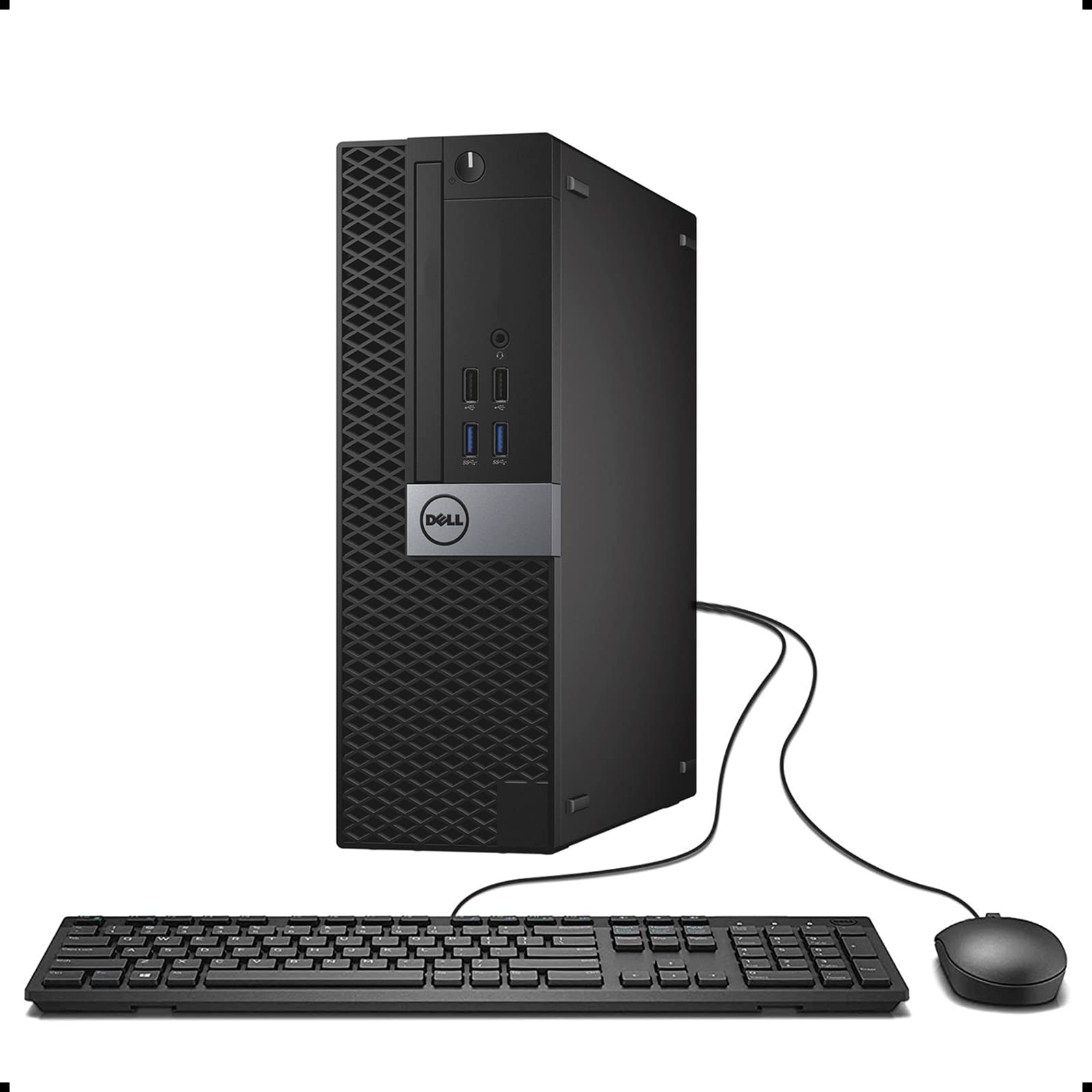戴爾 Optiplex 5050 小型機殼 (SFF) 商用桌上型電腦，Intel i7-7700 四核心 3.6 GHz 處理器，16GB DDR4 內存，512G NVME 固態硬碟，Windows 10 專業版（翻新機）