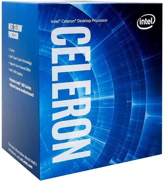 英特爾® 賽揚 G-5900 桌上型處理器，雙核心，3.4 GHz，LGA1200 介面（Intel® 400 系列晶片組），58W，型號：BX80701G5900