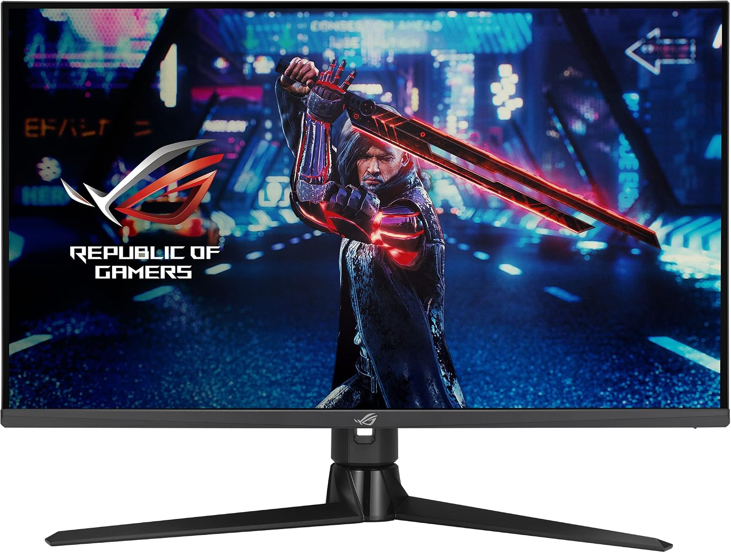 華碩 ROG Strix 32 吋 HDMI 2.1 DSC 電競顯示器 (XG32UQ) - 4K 超高清 (3840 x 2160)，快速 IPS 面板，160Hz刷新率，1ms 反應時間，相容於 G-SYNCium 和 FreeSync PremPort Pro，配備 Display、pPortUS.