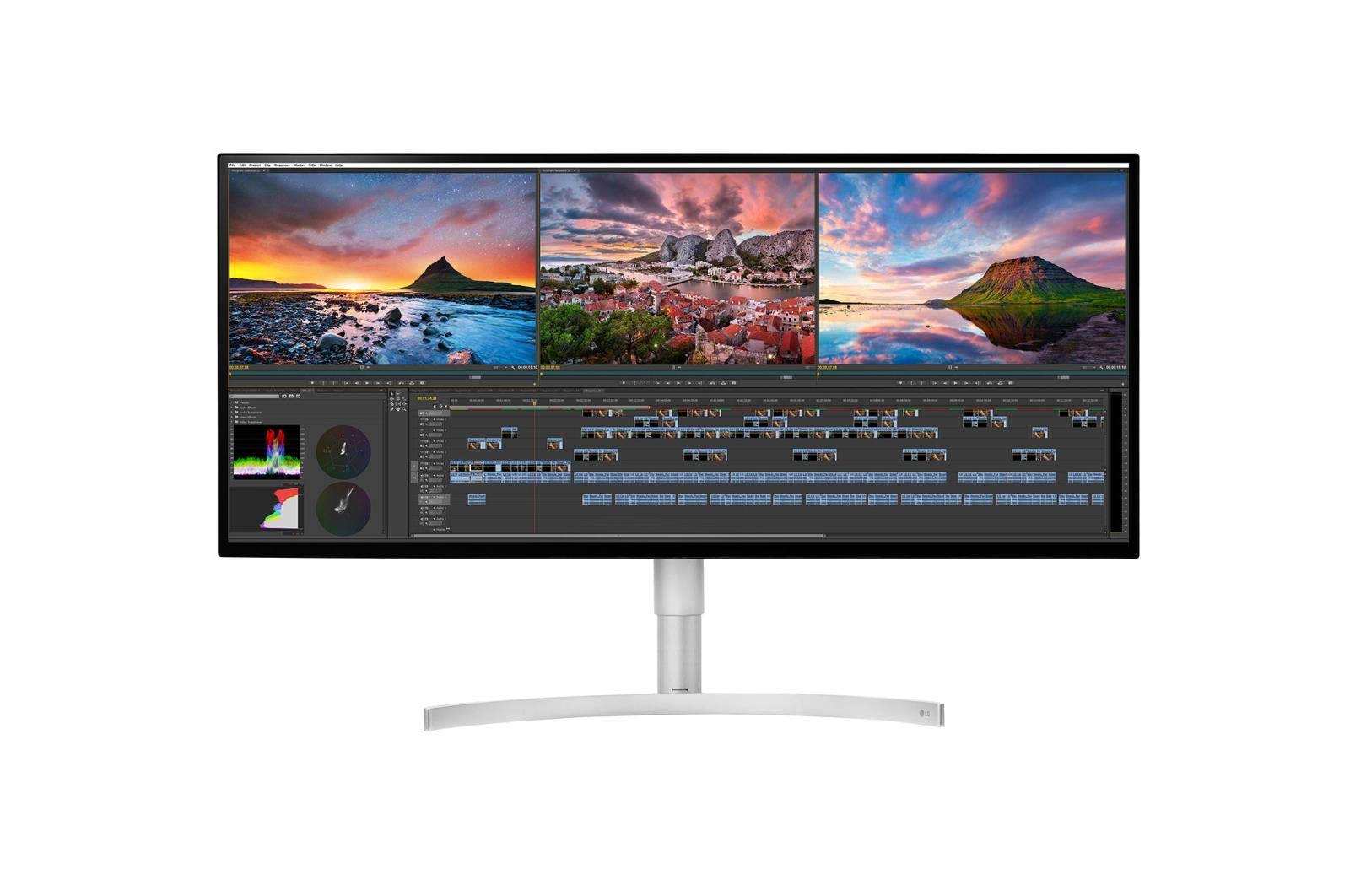 LG 34BK95U-W UltraFine 34吋 21:9 5K/2K (5120 x 2160) Nano IPS LED 超寬顯示器，600 cd/m² 亮度，HDR，Thunderbolt 3 / USB Type-C 接口，黑色