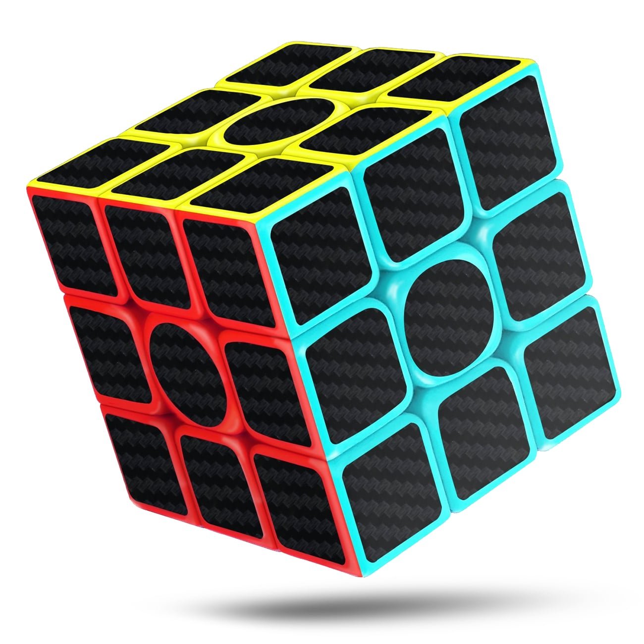CFMOUR 原廠速旋魔術方塊 3x3x3，兒​​童快速魔術方塊，順滑碳纖維魔術方塊，益智玩具