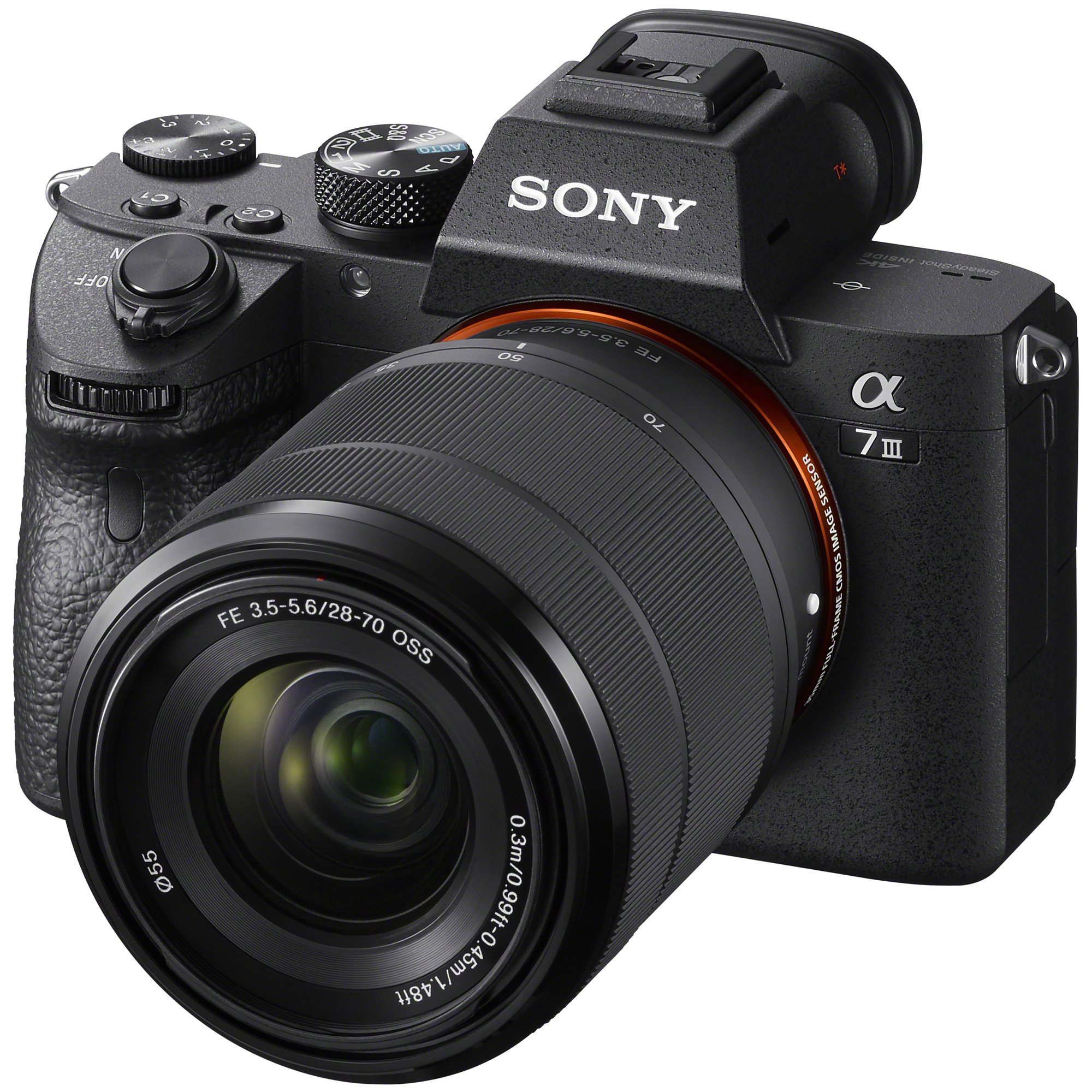 Sony a7 III (ILCEM3K/B) 全畫幅微單可換鏡頭相機，配備 28-70mm 鏡頭和 3 吋液晶顯示屏，黑色