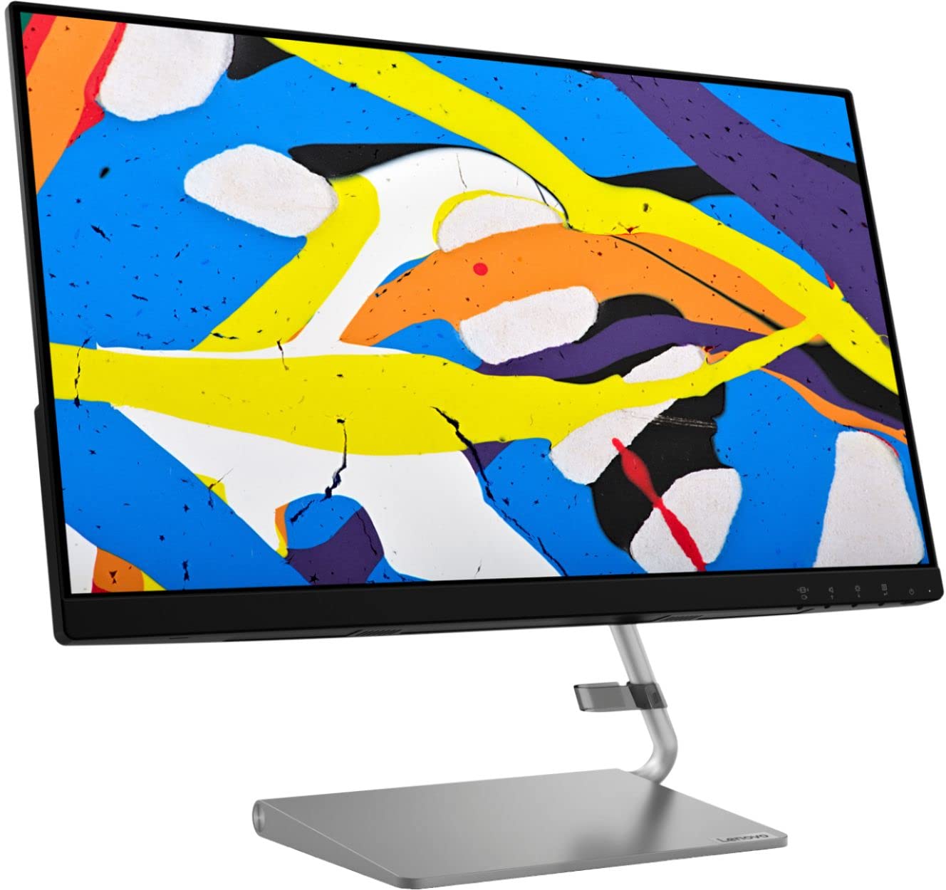 聯想 Q24i-1L 23.8 吋 IPS LED 全高清 FreeSync 顯示器，自然低藍光，內建喇叭（HDMI、VGA）