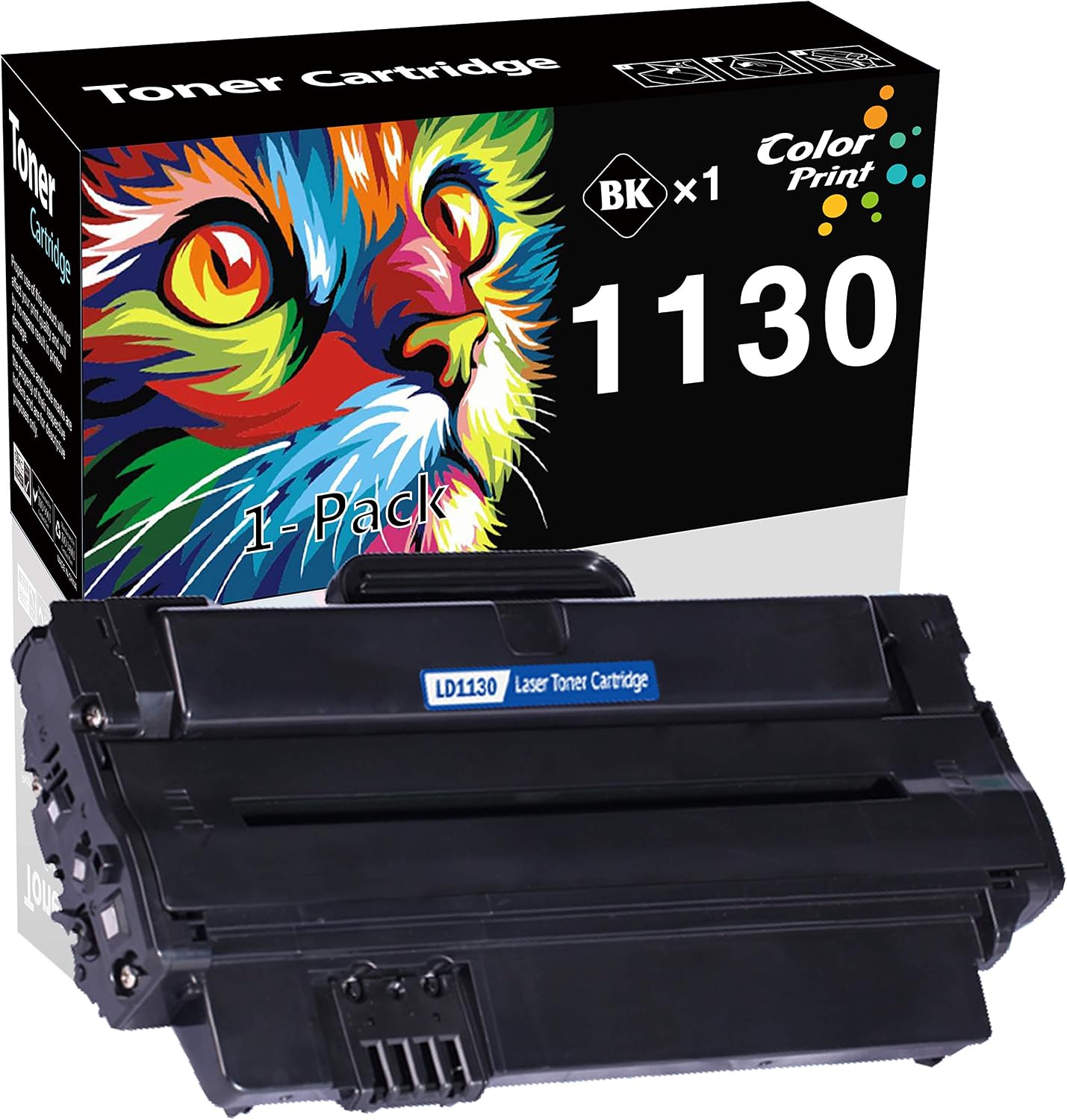 ColorPrint 相容於硒鼓，適用於戴爾 330-9523 7H53W，可與 1130、1135n、1130n、1133、1135 雷射印表機搭配使用（1 個裝，黑色）