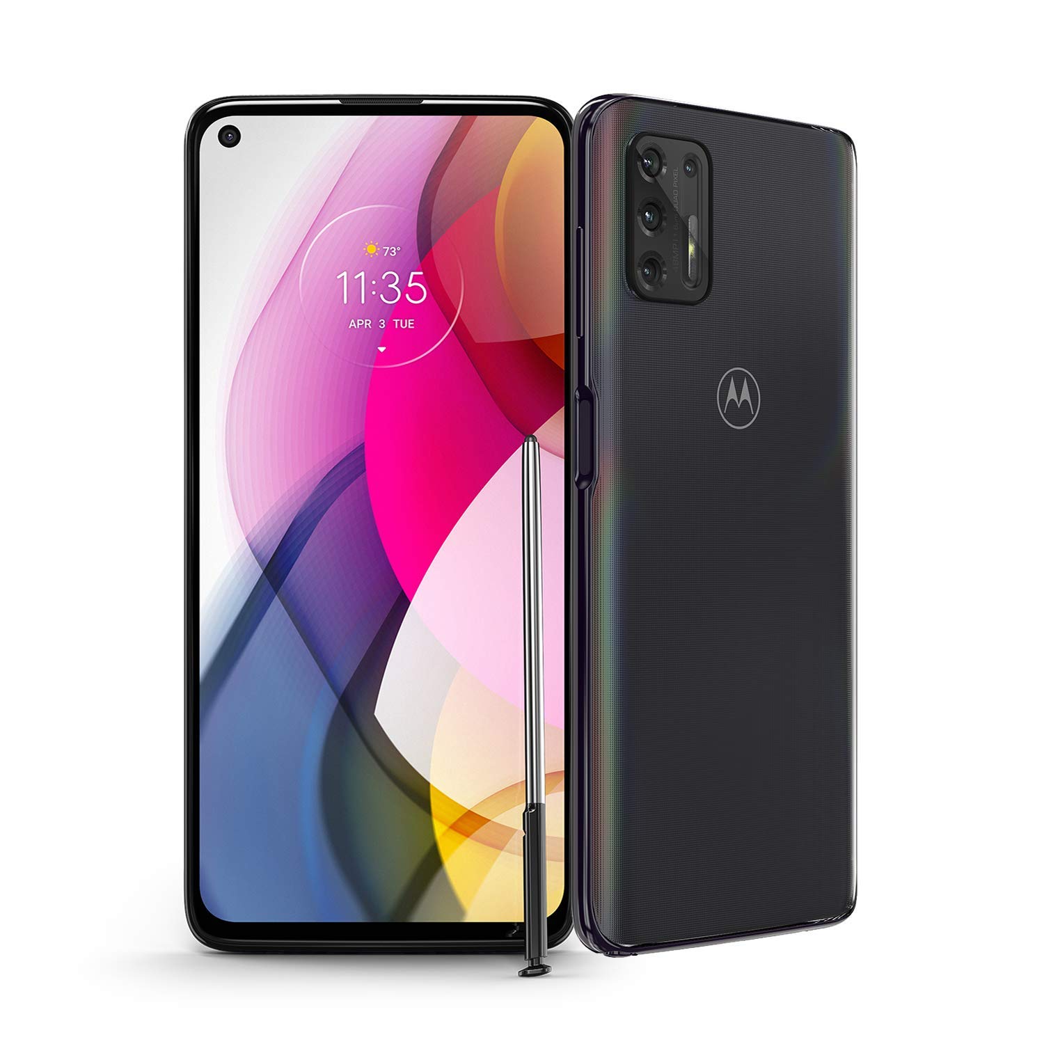 Moto G Stylus | 2021 | 2天續航 | 無鎖版 | 美國摩托羅拉製造 | 4GB/128GB | 4800萬像素相機 | 黑色