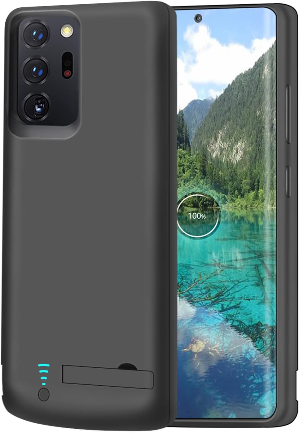 RUNSY 三星 Galaxy Note 20 Ultra 5G 專用電池保護殼，6000mAh 可充電擴充電池充電保護殼，外置電池充電器保護殼，額外增加 100% 電量
