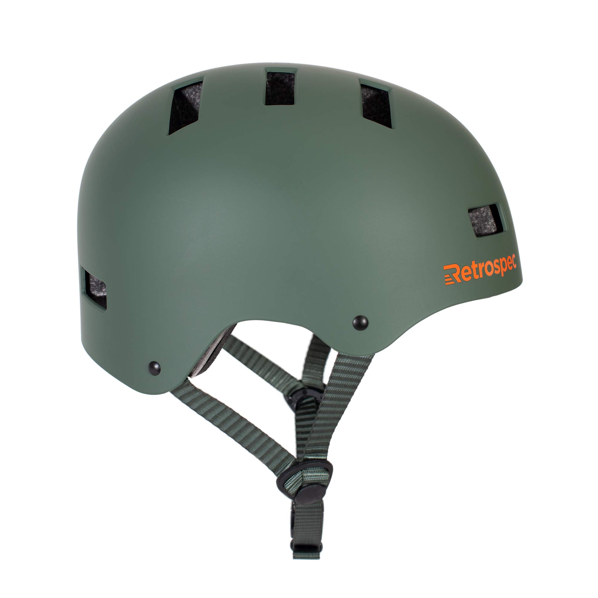 Retrospec CM-1 成人自行車/滑板頭盔，通勤、騎乘、滑板適用，霧面森林綠，59-63公分/大號