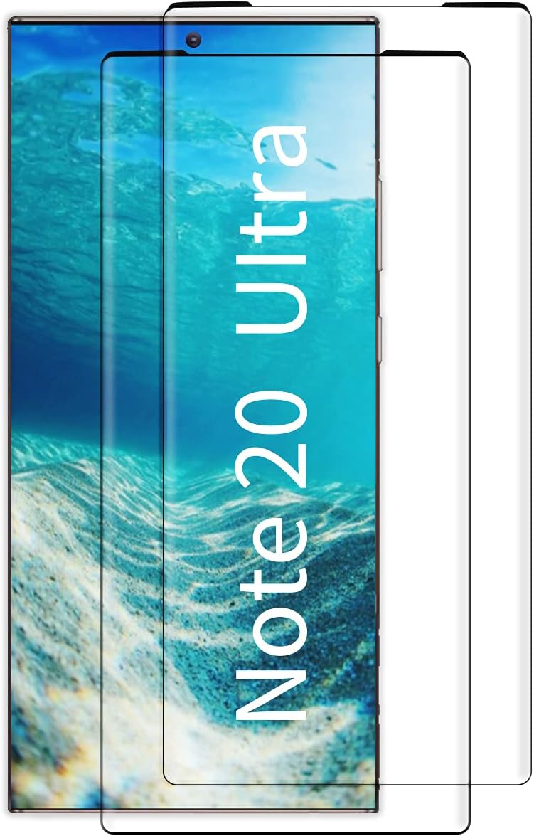 Luhuanx（2片裝）三星Galaxy Note 20 Ultra強化玻璃螢幕保護貼，適用於三星Note 20 Ultra螢幕，6.9英寸