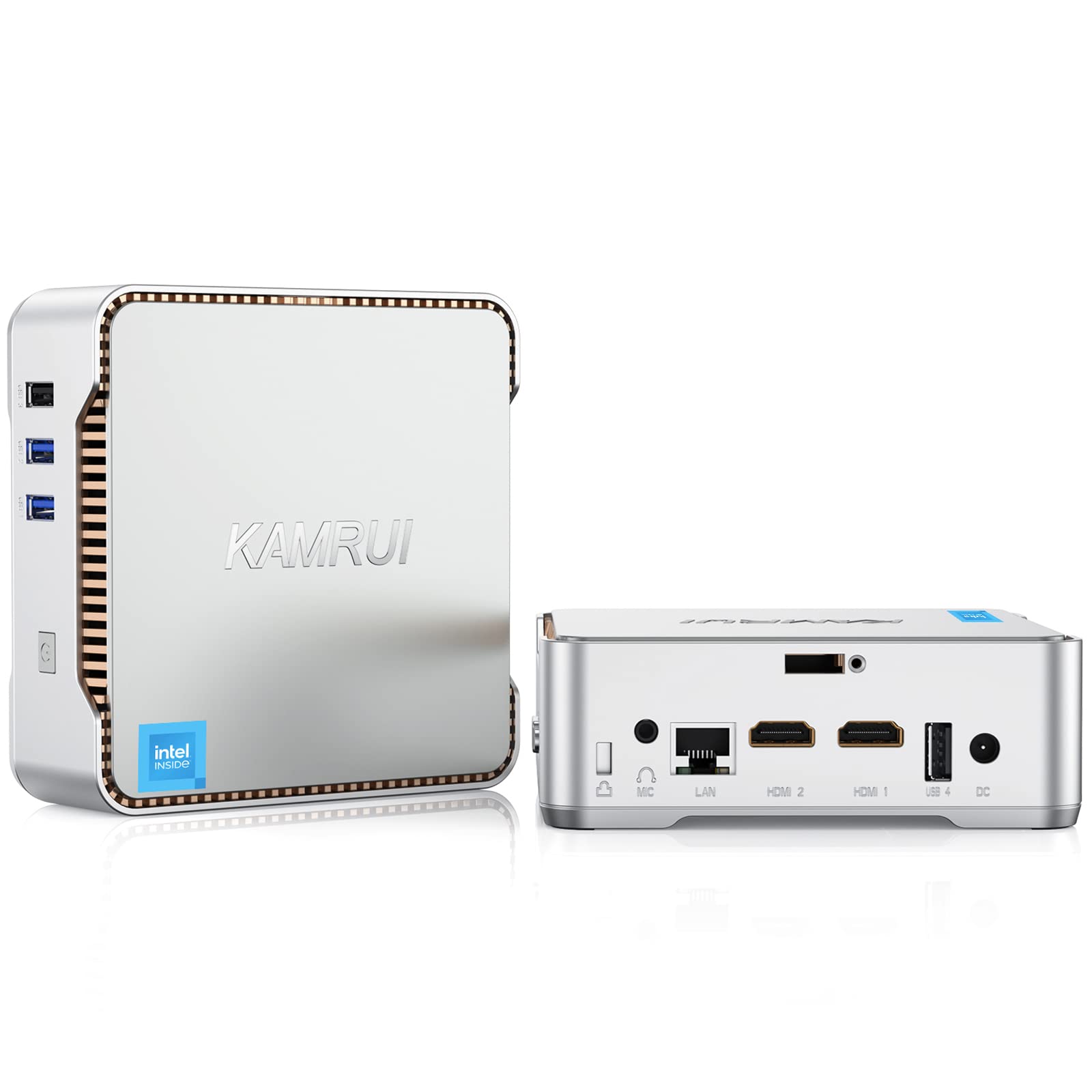 KAMRUI GK3 Plus 迷你電腦，第 12 代英特爾 Alder Lake-N95 處理器（最高 3.4GHz），16GB 內存，512GB M.2 固態硬盤，預裝 Windows 11 專業版，千兆以太網，支援 4K 超高清顯示，商用頻 Wi-Fi，家用齒 4.