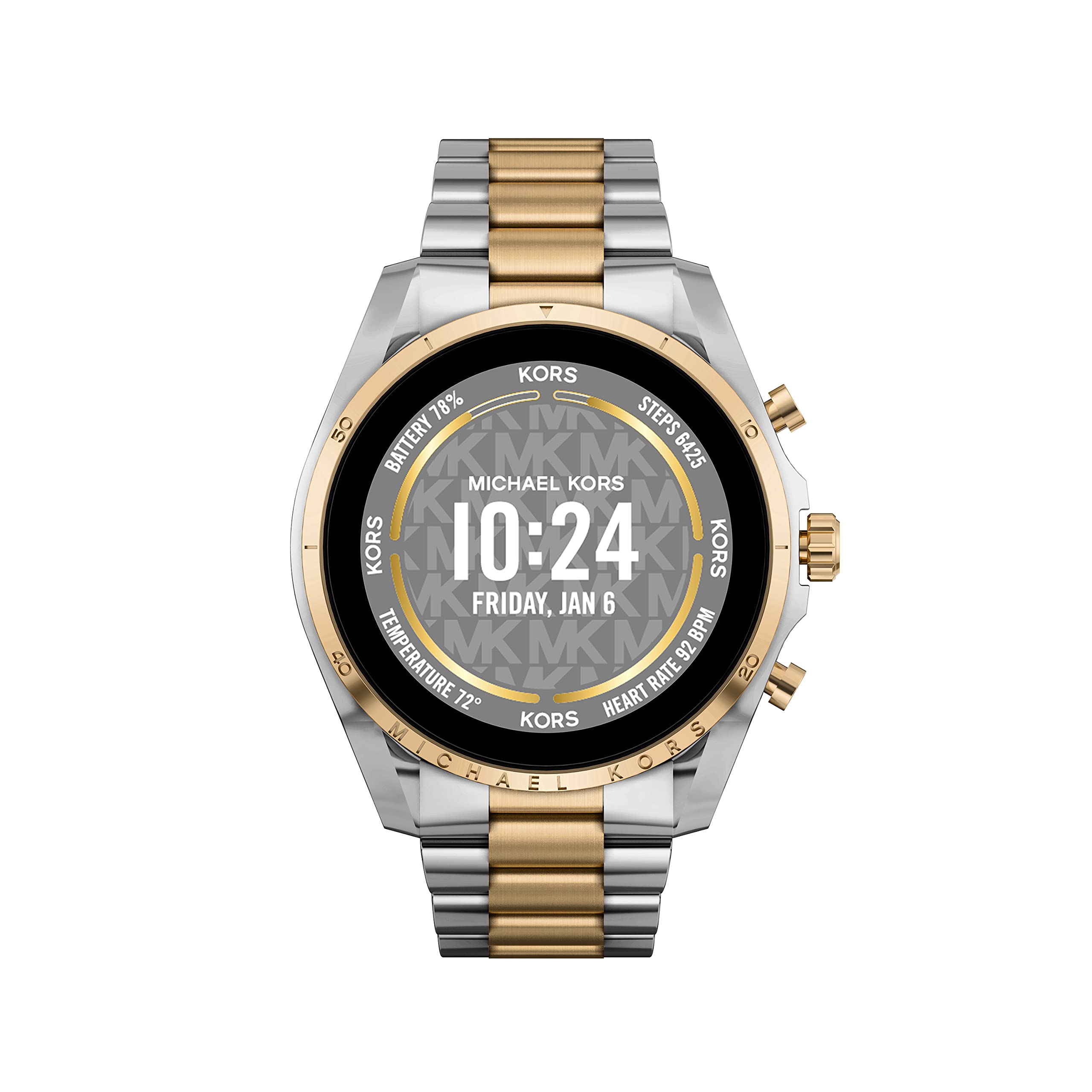 Michael Kors 第六代觸控式智慧型手錶，內建 Alexa 語音助理、揚聲器、心率監測、血氧監測、GPS定位、非接觸式支付和智慧型手機通知功能