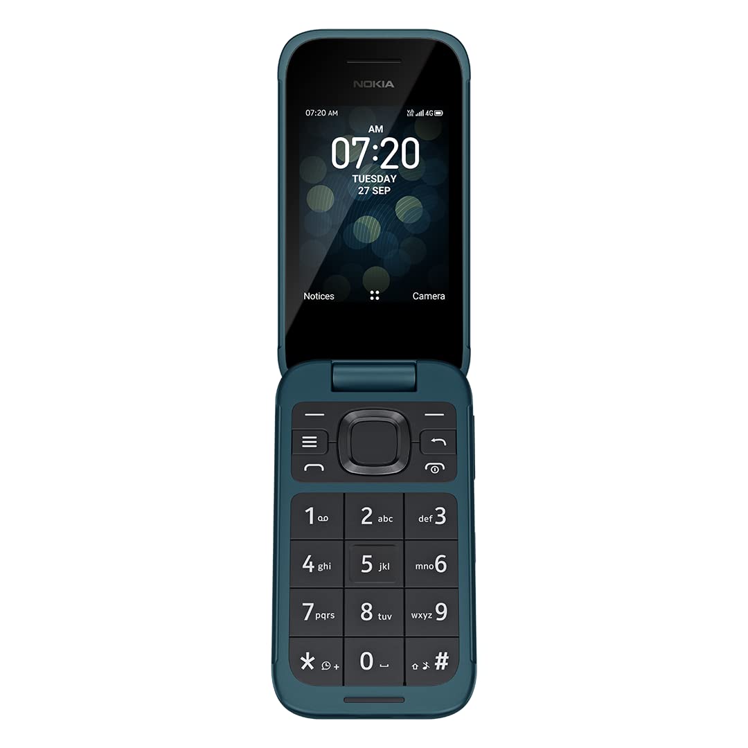Nokia 2780 翻蓋手機 | 無鎖版 | 支援 Verizon、AT&T、T-Mobile | 藍色