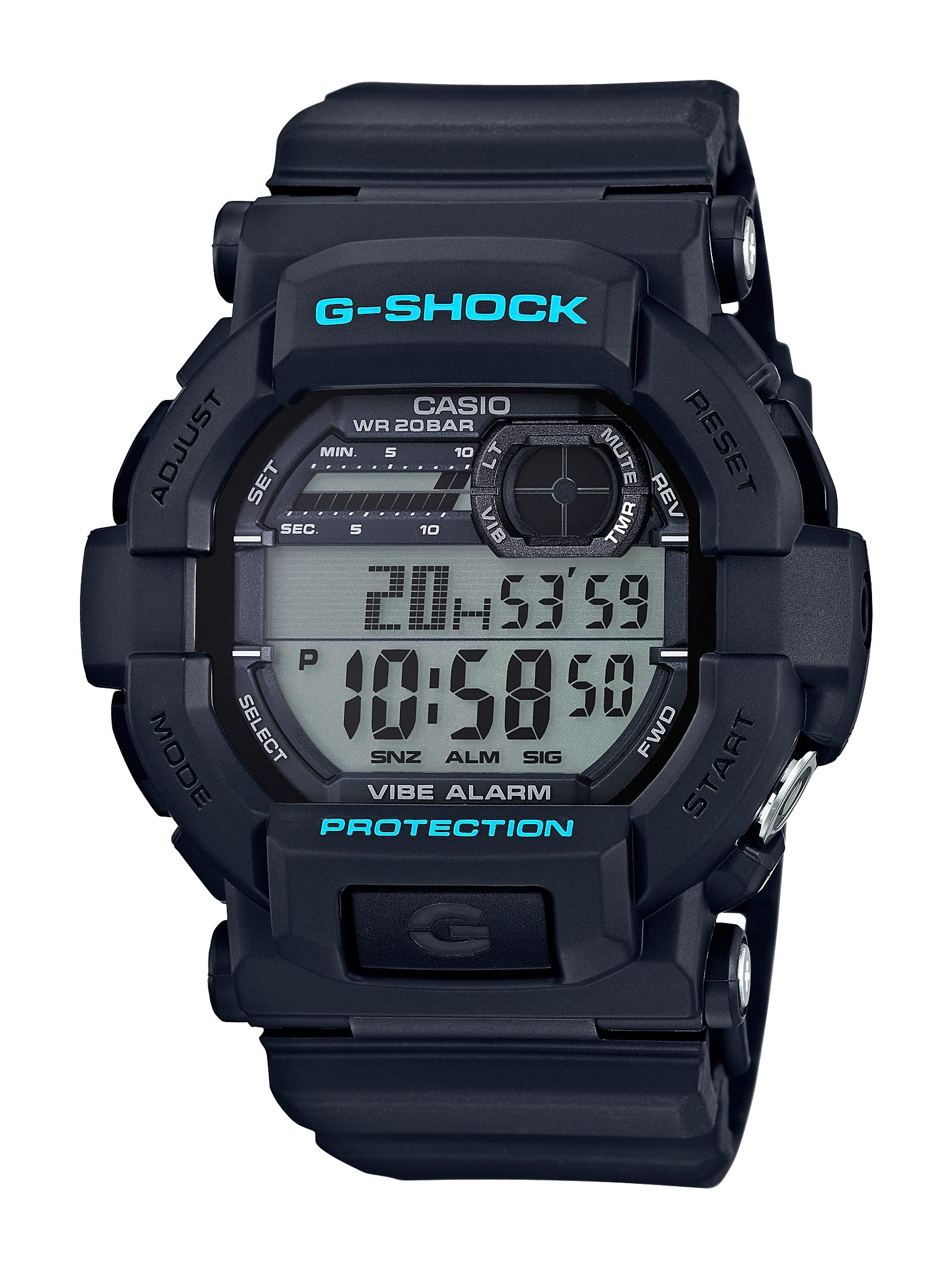2018 GD350-1CR 手錶 G-Shock 震動鬧鐘 黑色