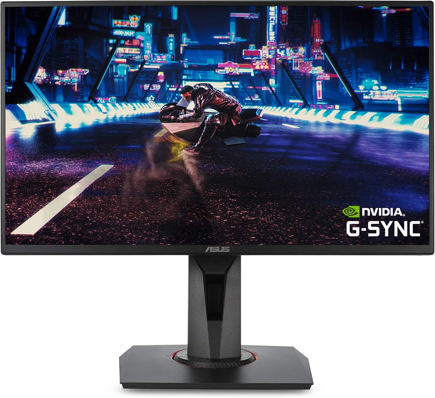 華碩 24.5 吋 1080P 遊戲顯示器 (VG258QR) - 全高清，165Hz（支援 144Hz），0.5ms 反應時間，極低運動模糊，內建揚聲器，支援 Adaptive-Sync 自適應同步，相容 G-SYNC，支援 VESA 壁面，配備 DESAPort 壁掛HDMI 介面、掛HDMI 和 DESA 壁掛，配備 DESAPort 壁掛HD 介面。